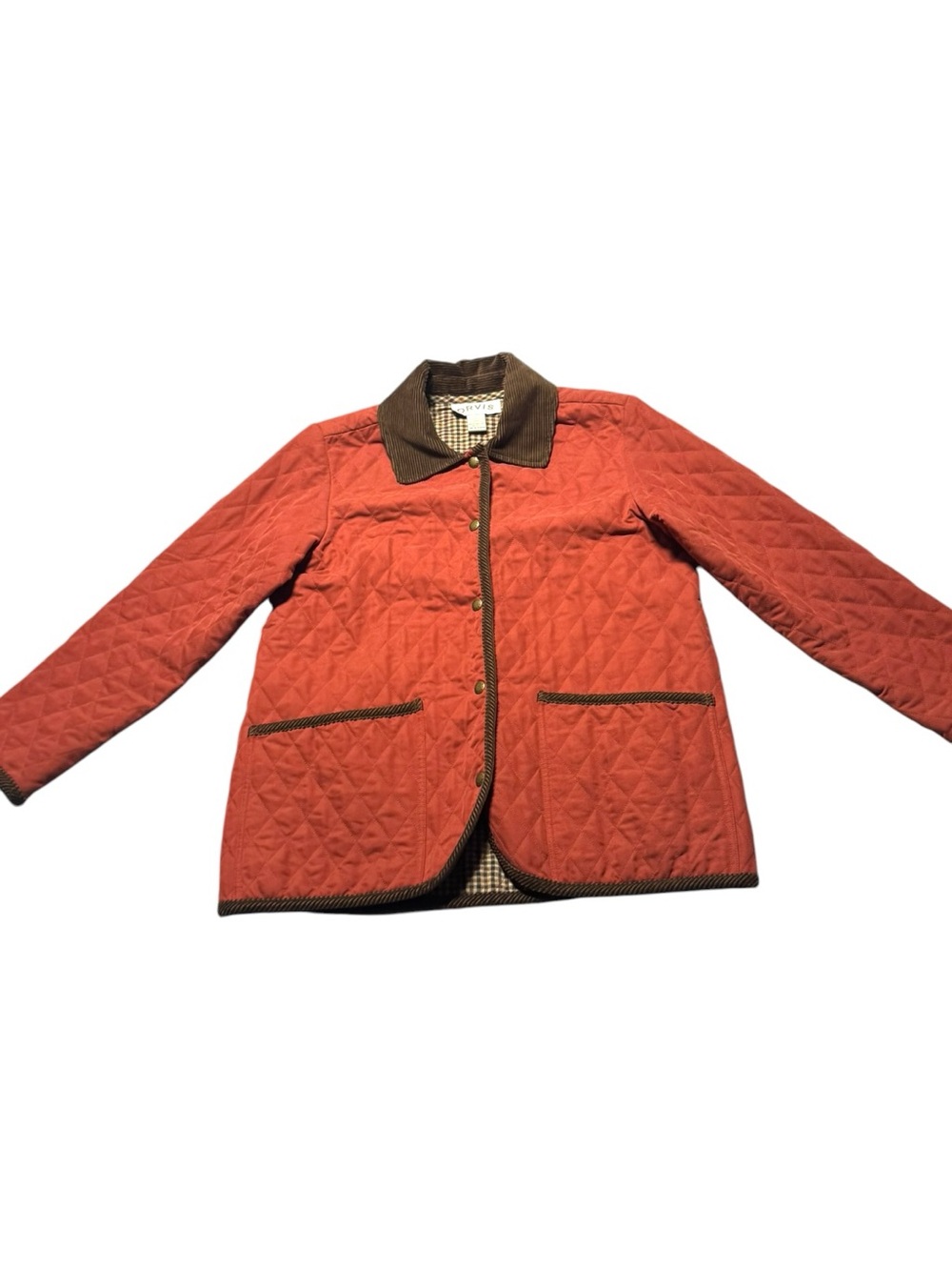 VTG Orvis quilted barn coat
Women’s small Corduroy Trim Chore Jacket Plaid - Picture 2 of 11